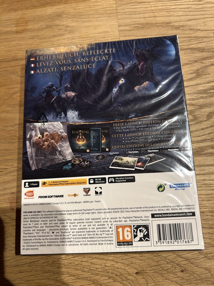 Sony Giochi: Elden Ring Launch Edition PS5 Spiel Neu und Versiegelt – Nuovo e nell'imballaggio originale da Reckingen VS venduto da LA_thegame7 1