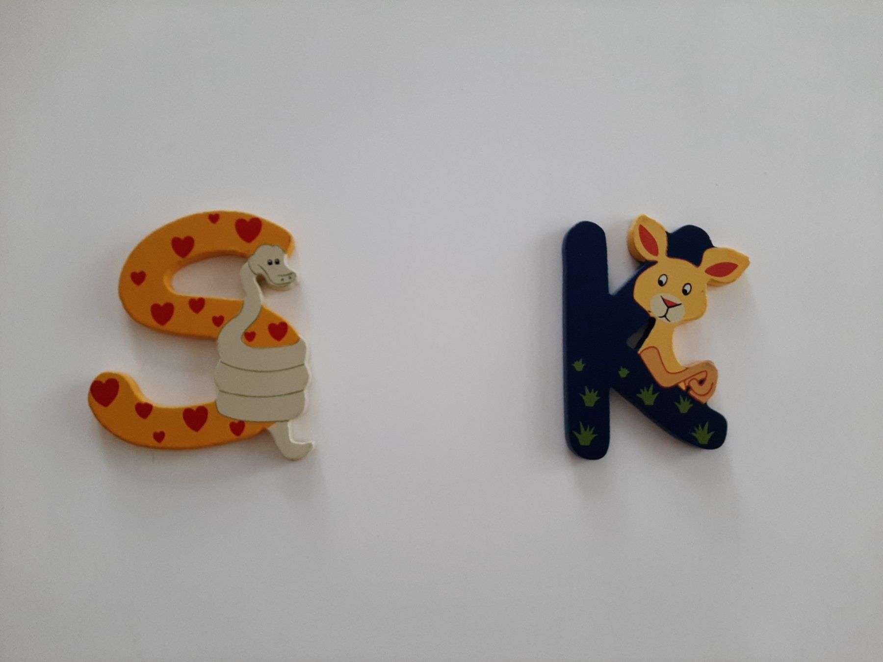 Tutte le decorazioni: Kinderzimmer  Buchstaben S und K Holz – Usato da Basadingen venduto da Lailani