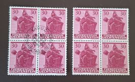2 4er-Blöcke Fürstentum Liechtenstein