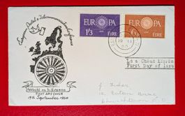 IRLAND EIRE EUROPAMARKEN CEPT FDC 1960