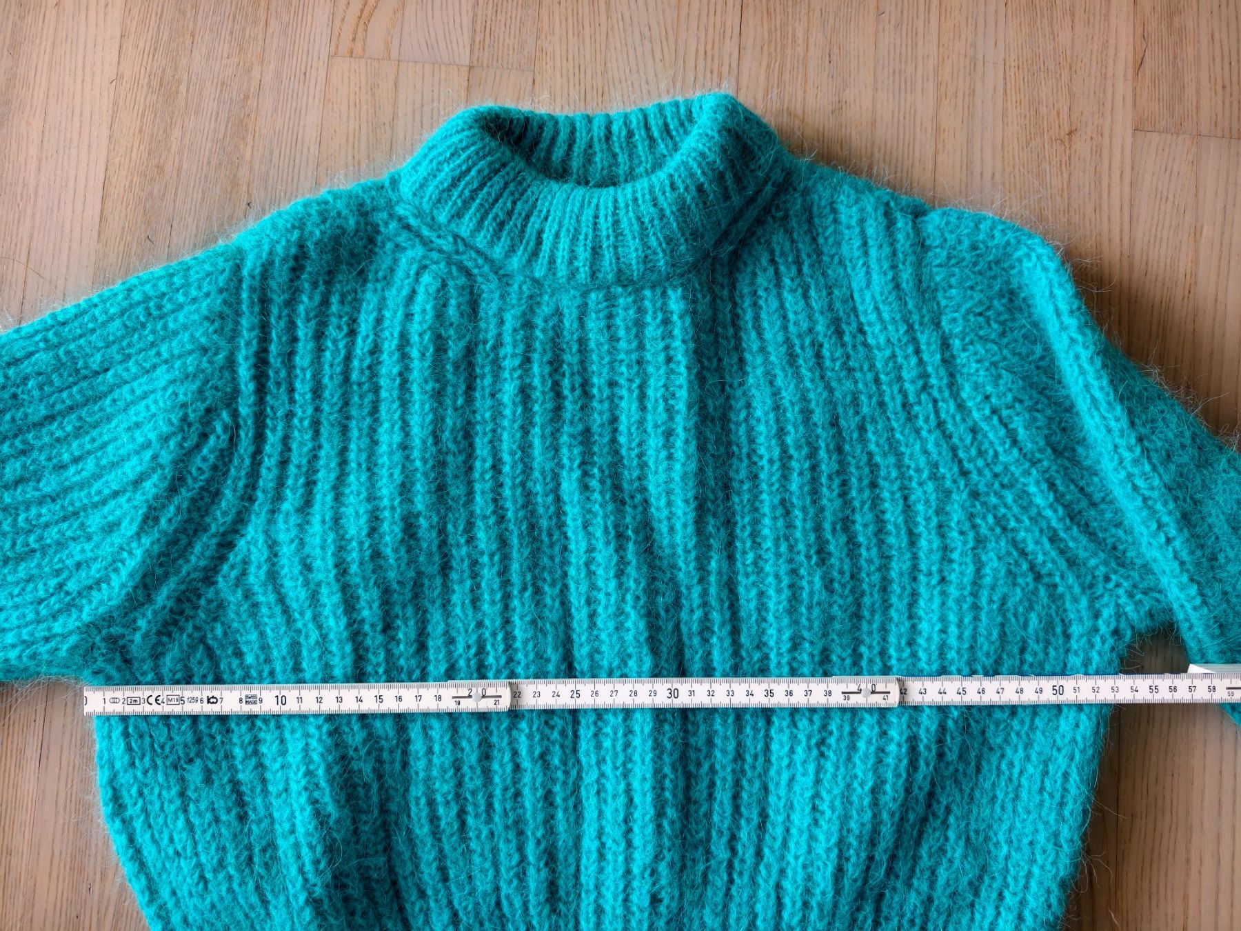 H&M Maglioni & Felpe: Alpaka Pullover Gr. M türkis – Usato da Berg TG venduto da Persefona 3