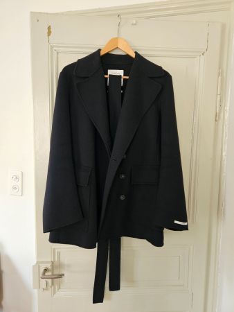 Kurzmantel SportMax schwarz, Wolle/Kaschmir DE 36
