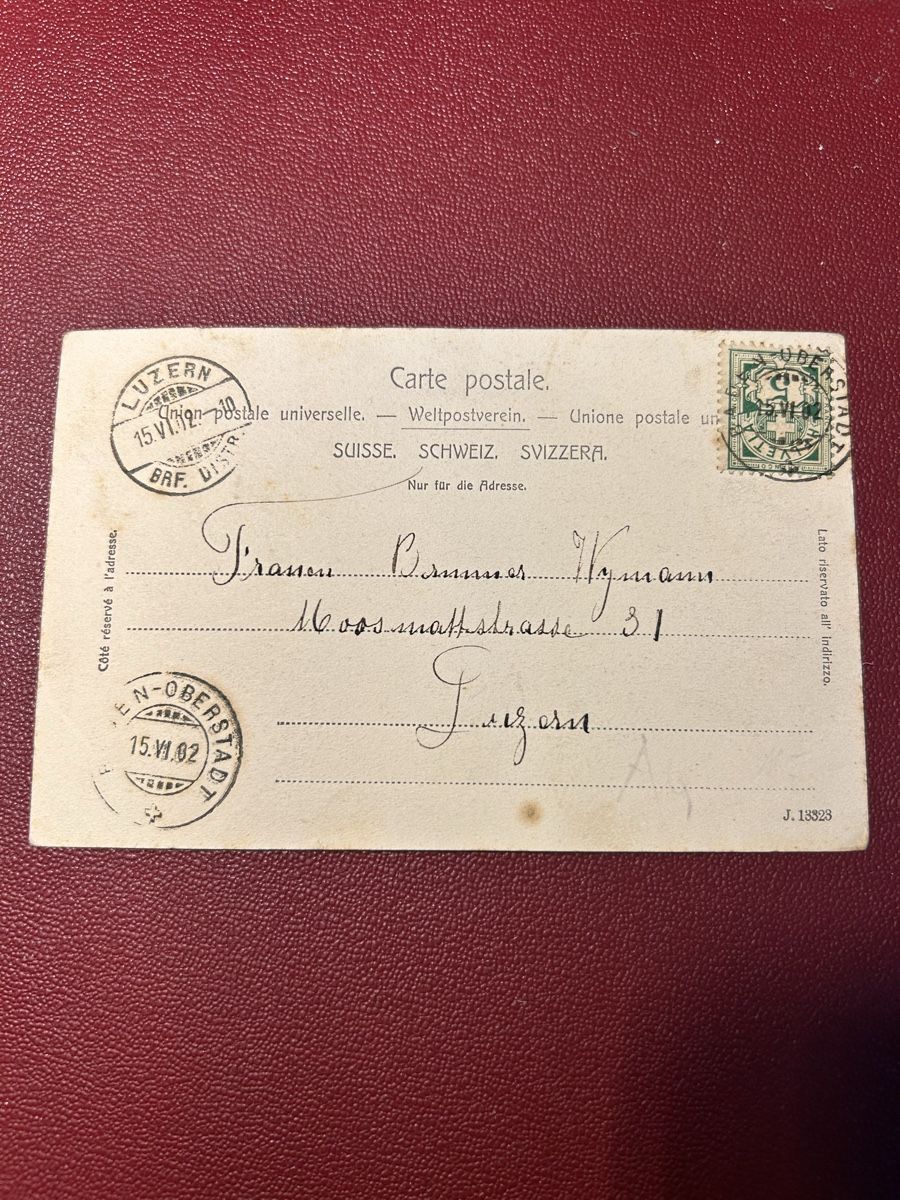 Cartoline postali: Baden Landvogteischloss 1902 – Usato da Breganzona venduto da Milesbo 1