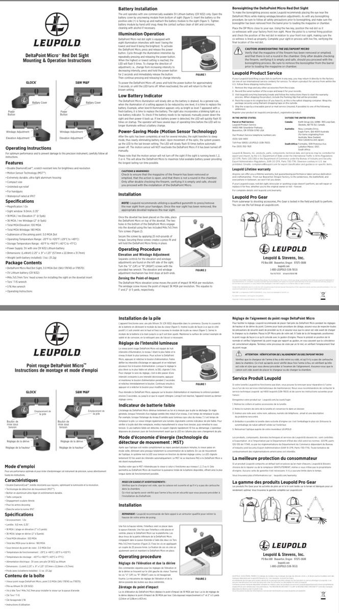 Objectifs: Leupold DeltaPoint Micro – Glock – 3 MOA – Complet, état exc – Neuf (Voir description) à Corsier GE par aur_g8zw 8