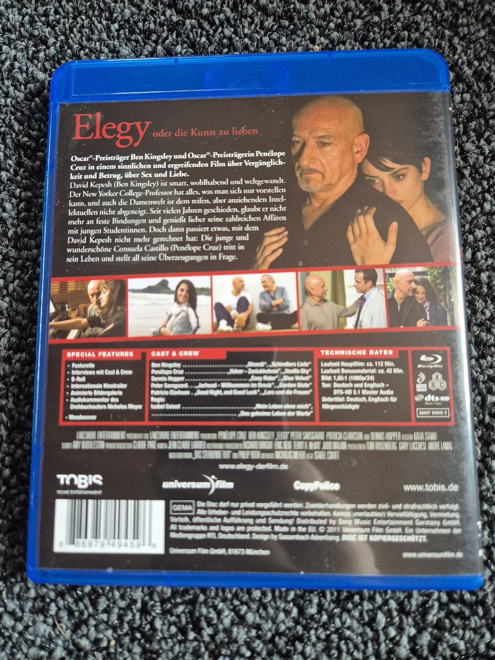 Tutti i DVDs: Blu-ray Elegy - Die Kunst zu lieben – Usato da Ruswil venduto da jan_bxl5 1