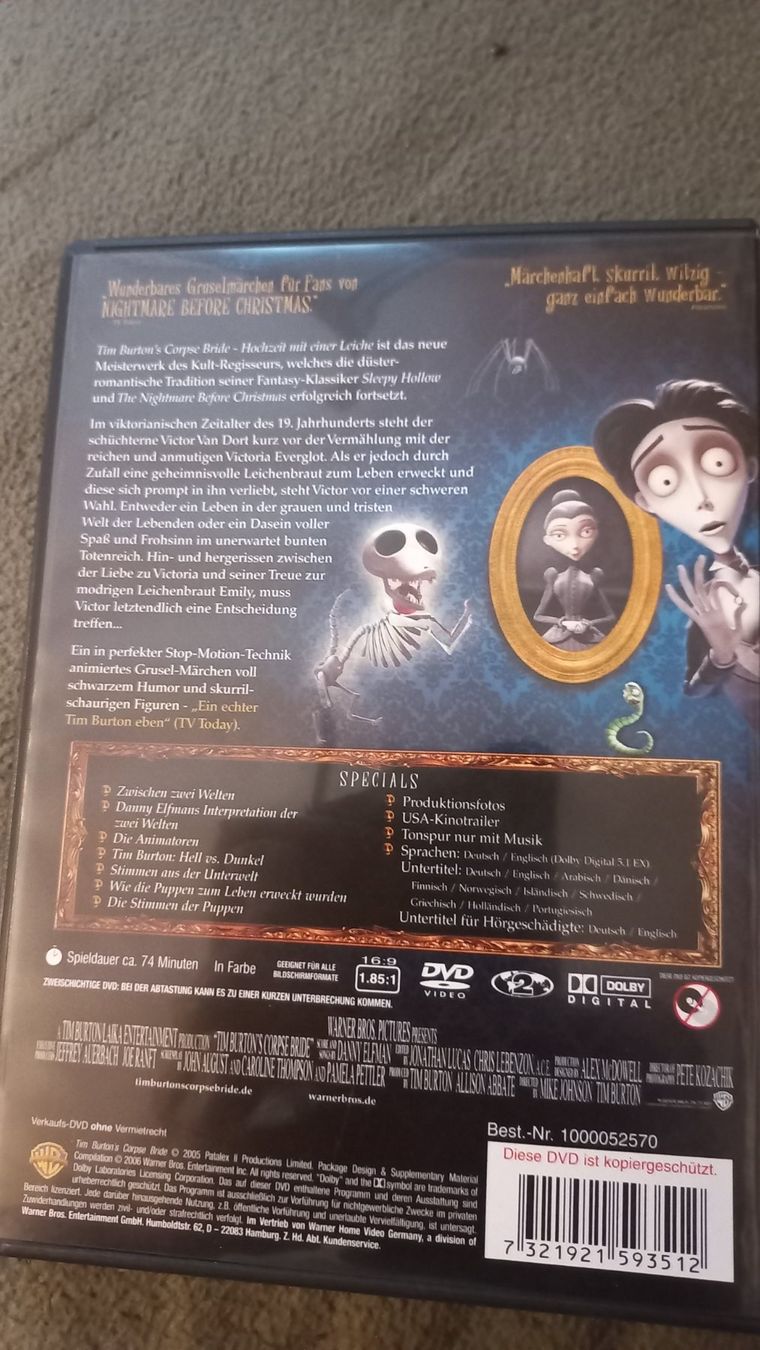Alle DVDs: Corpse Bride DVD – Gebraucht aus Olten von  1