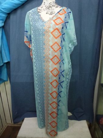 STRANDKLEID ROMANTIK GR L HAUCHDÜNN LANGE FORM NEU SOMMER