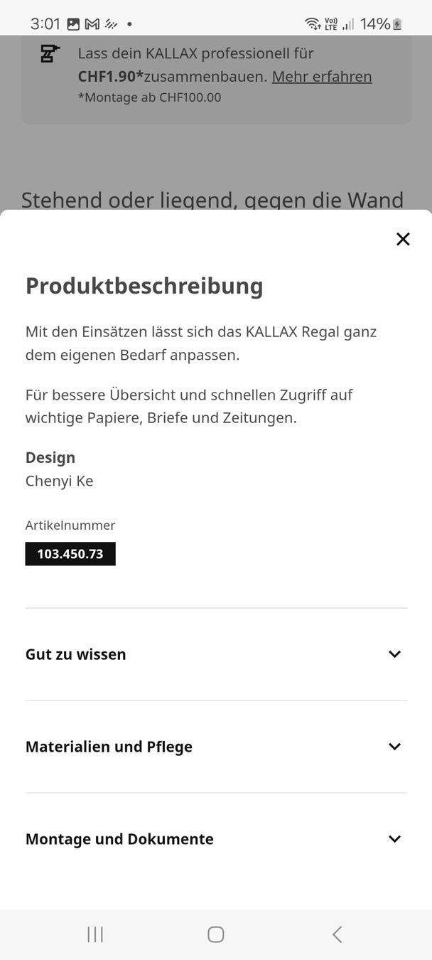 Ikea Altro per la casa: IKEA Kallax Korb, Messingfarben, 40x33 cm, Drahtkorb – Usato da Büttikon AG venduto da lca_v7pb 4