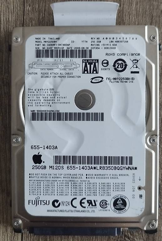 Harddisks: Hard Disk Usati 2.5"  250 GB Seagate + Hitachi + Fujitsu – Gebraucht aus Bedano von fmilos 1