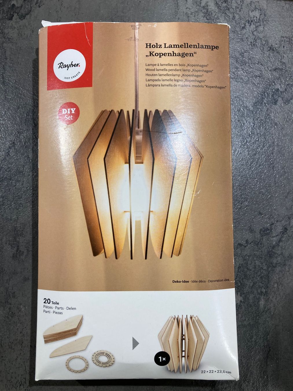 Lampade: Holz Lamellenlampe Kopenhagen – Nuovo (secondo la descrizione) da Rüti b. Riggisberg venduto da katrin.reichenbach