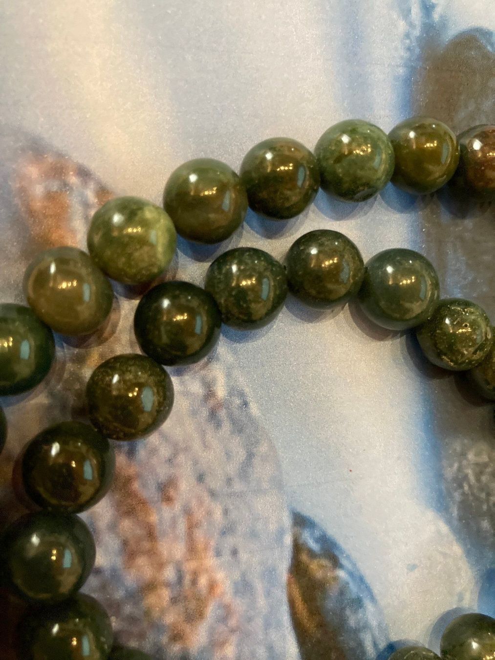 Catenine: Halskette - Moosachat – Nuovo (secondo la descrizione) da Biberist venduto da tl-schmuck 4