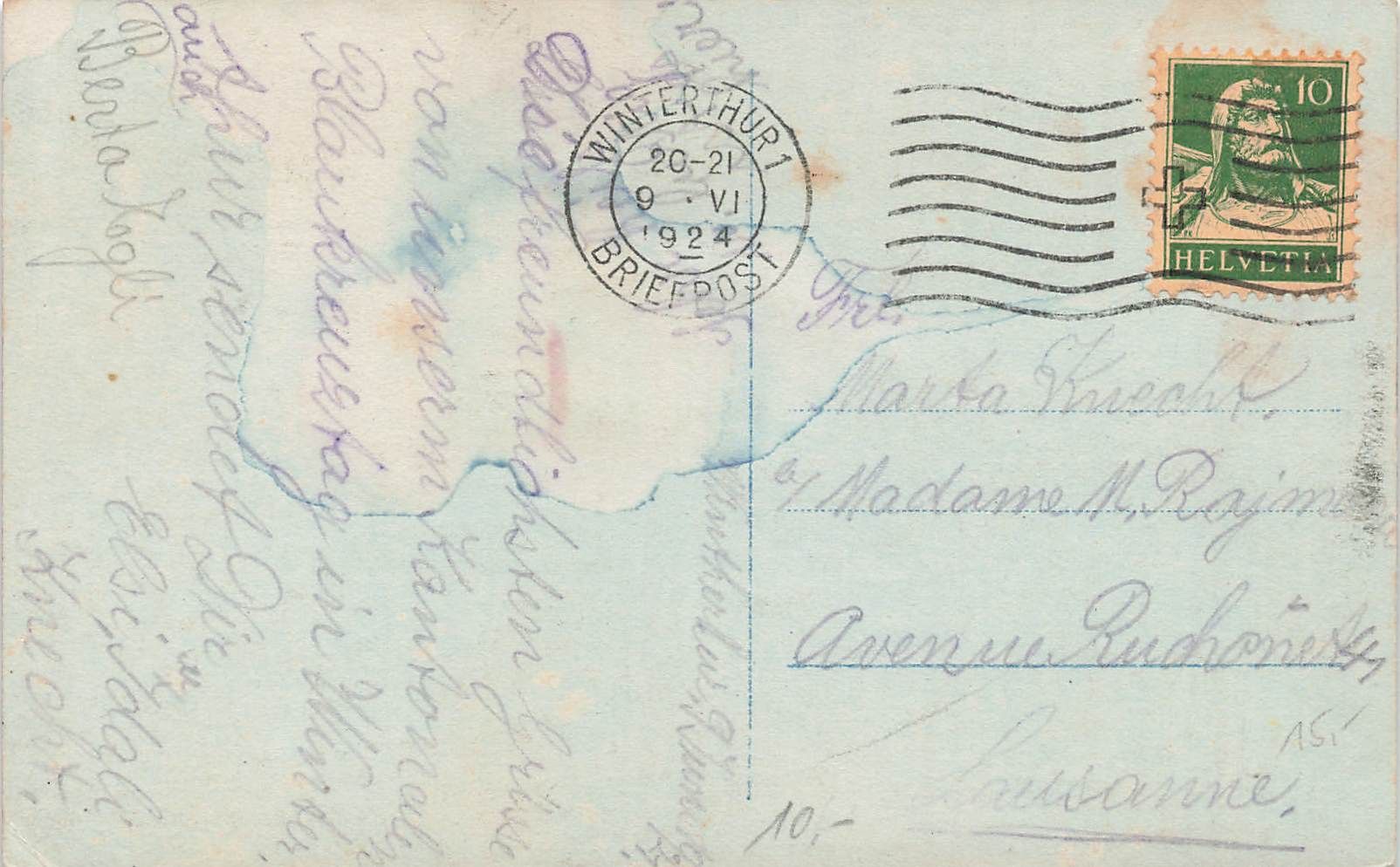 Cartoline postali: Winterthur ( ZH ) – Usato da Biasca venduto da Blenio71 1
