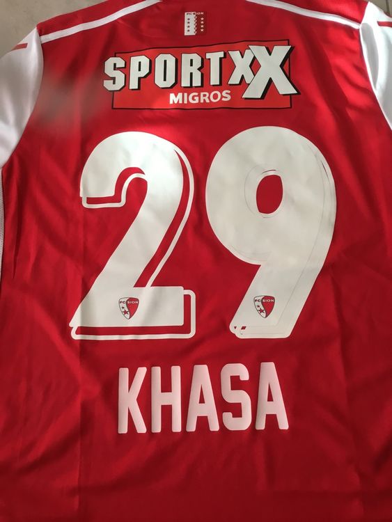 Maillots de corps & Pantalons: Trikot Maillot Maglia FC SION Jared KHASA – D'occasion à Vétroz par Moulb7 3