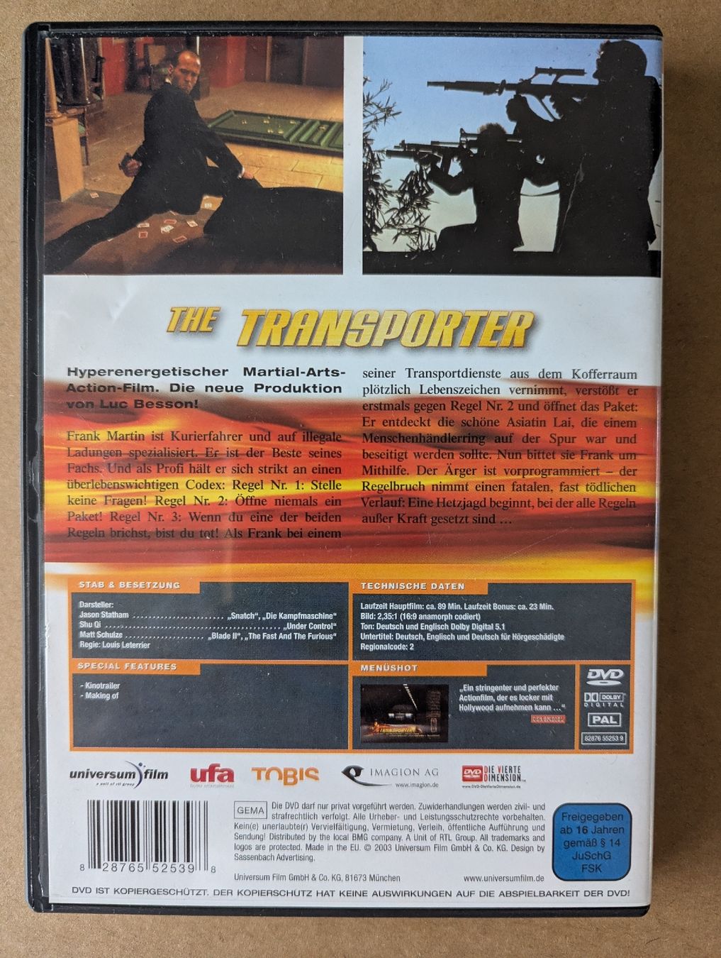 Alle DVDs: The Transporter – Gebraucht aus Aarau von usmichi 1