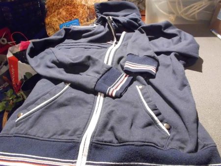 Kapuzenjacke ca. Grösse 164, dunkelblau