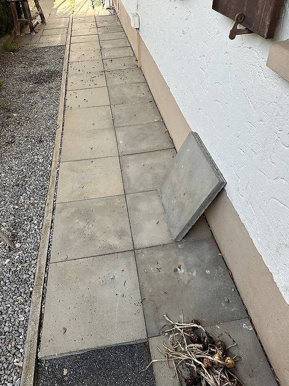 Rivestimenti per pavimenti: Betonplatten 50x50x4.5 cm – Usato da Engelberg venduto da Best_price_78