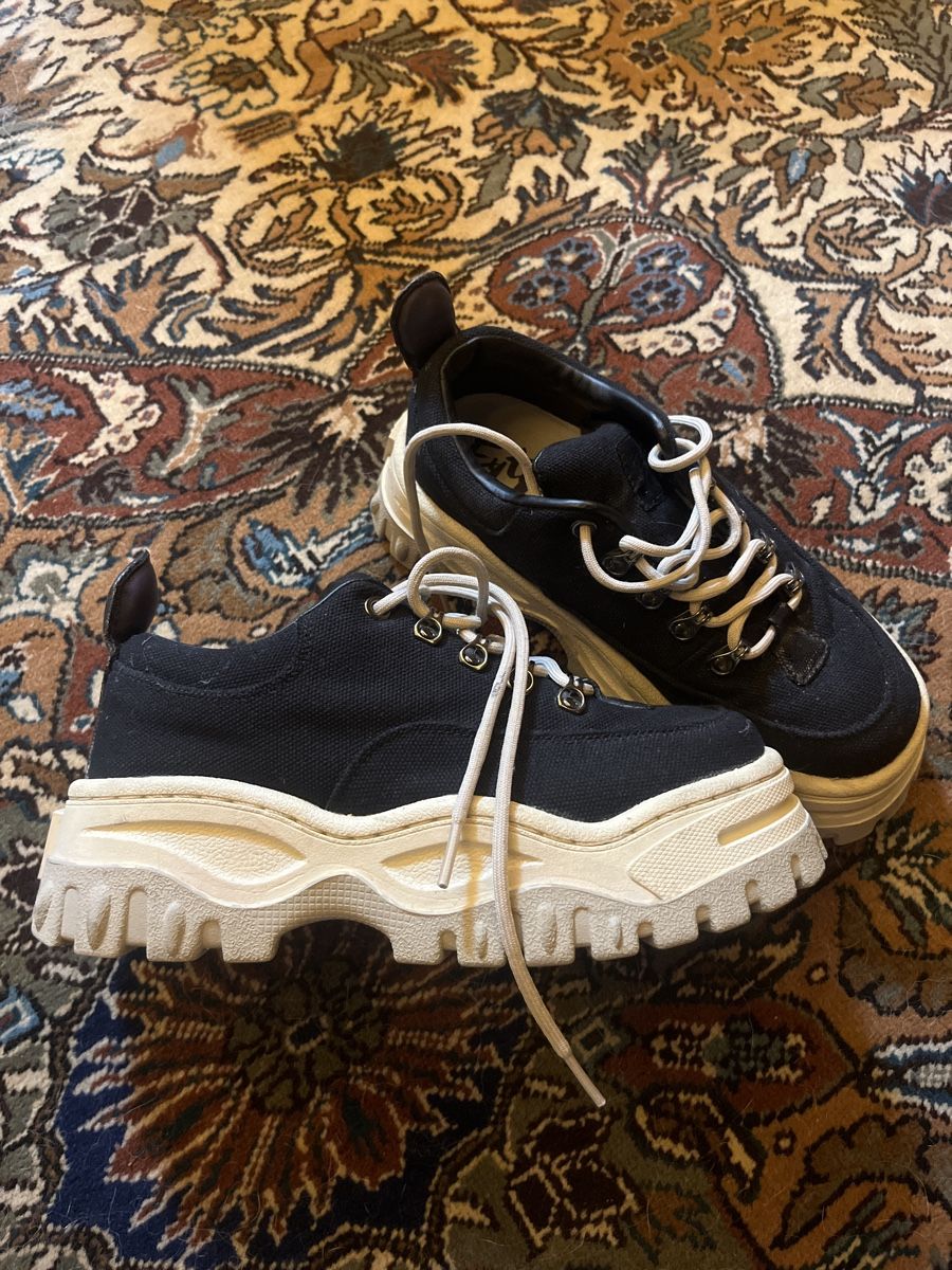 Herrenschuhe: Eytys Sneaker, Black Canvas Angel, 38 – Gebraucht aus Winterthur von serc.e