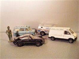2.50 Fr. !!❗4x alte Blech Autos: 3x Corgi - England