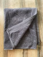 Badetuch, 100% Bio Baumwolle, anthrazit