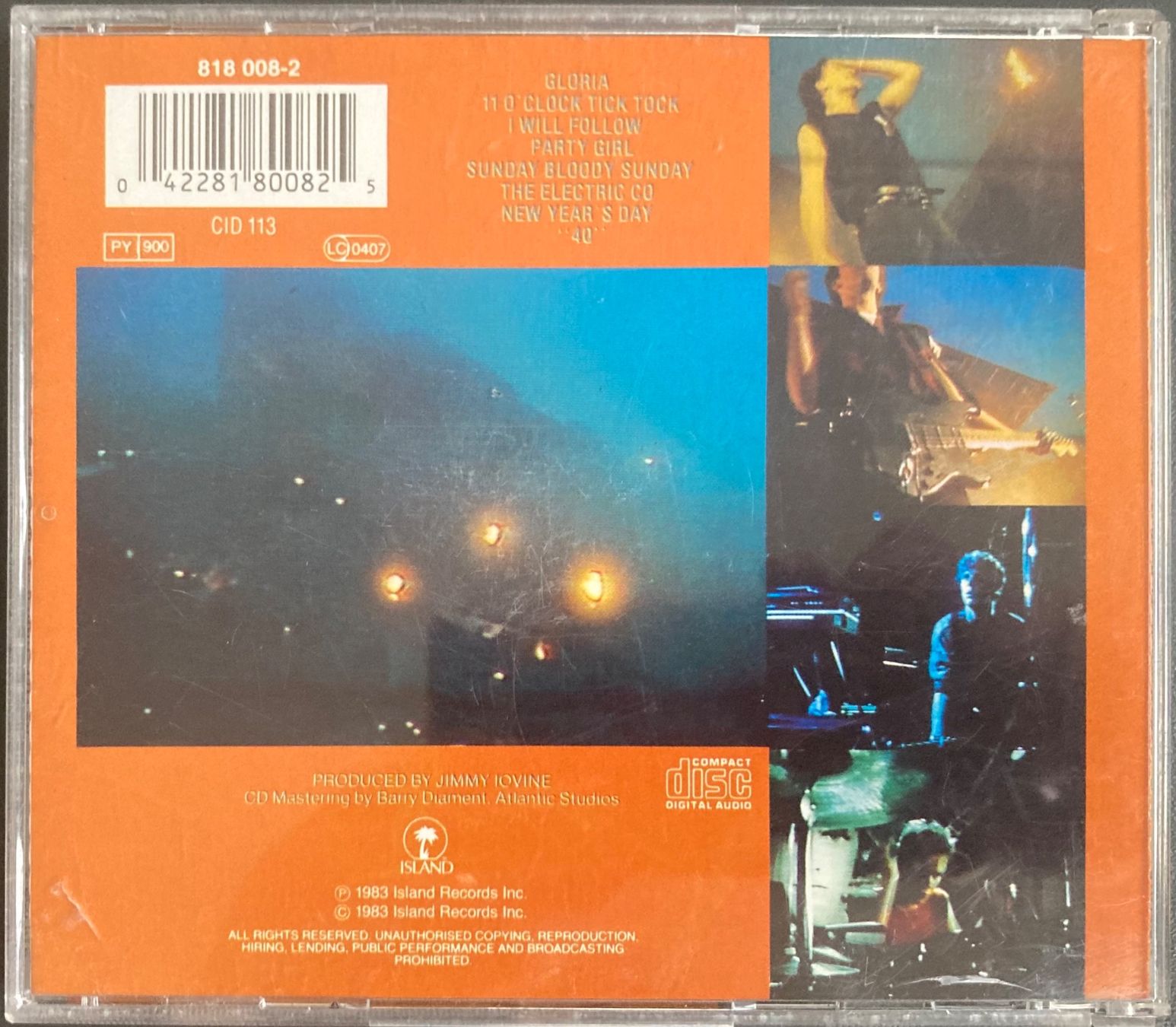 CDs: U2 - LIVE "UNDER A BLOOD RED SKY" – Gebraucht aus Poliez-Pittet von Newtown-Records 1