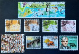 9-23-1 Timbres Helvetia oblitérés 1er jour. Année 2013.