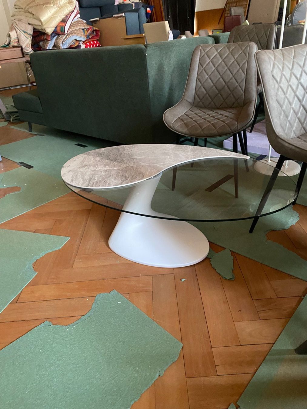 Tavoli: Designer Salontisch - Marmoropti & Glas/Modern / NEU – Nuovo (secondo la descrizione) da Liestal venduto da dev_qcm9 2