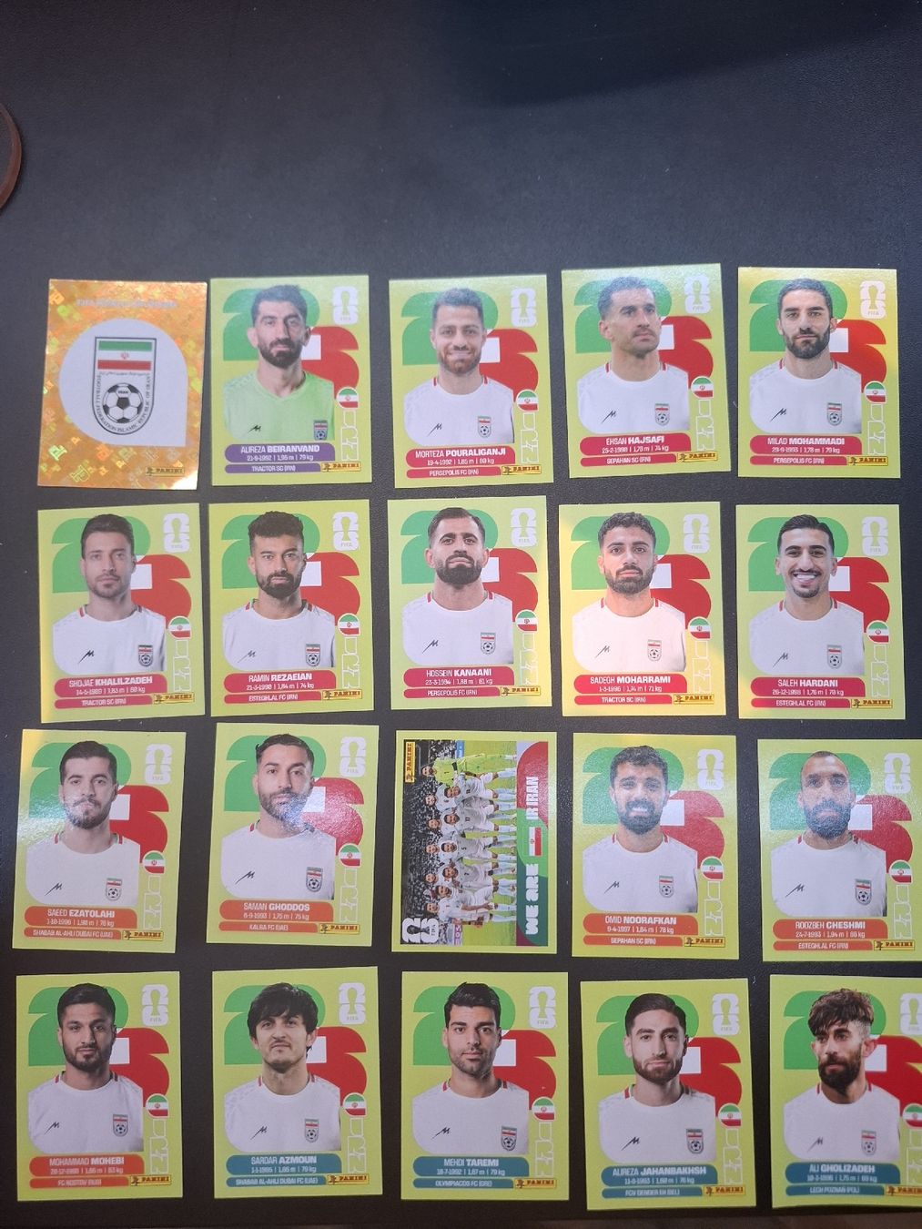 Panini Carte collezionabili: Panini ganzes Team Iran – Nuovo (secondo la descrizione) da Lieli venduto da Andrin.1901
