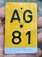 Mofanummer AG von 1981 - Aargau - AG 81