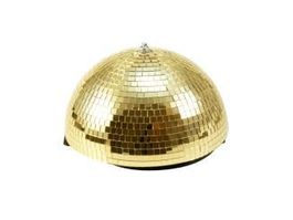 Spiegel-Halbkugel 30cm gold motorisiert