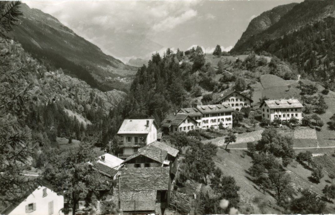 Cartoline postali: Le Châtelard - Giétroz   VS        en 1958 – Usato da Brig venduto da Valcards54