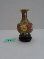China Vase Emailltechnik mit Messing