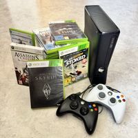 Xbox 360 Slim | 2 Controller | 18 Games | Alles getestet ✅