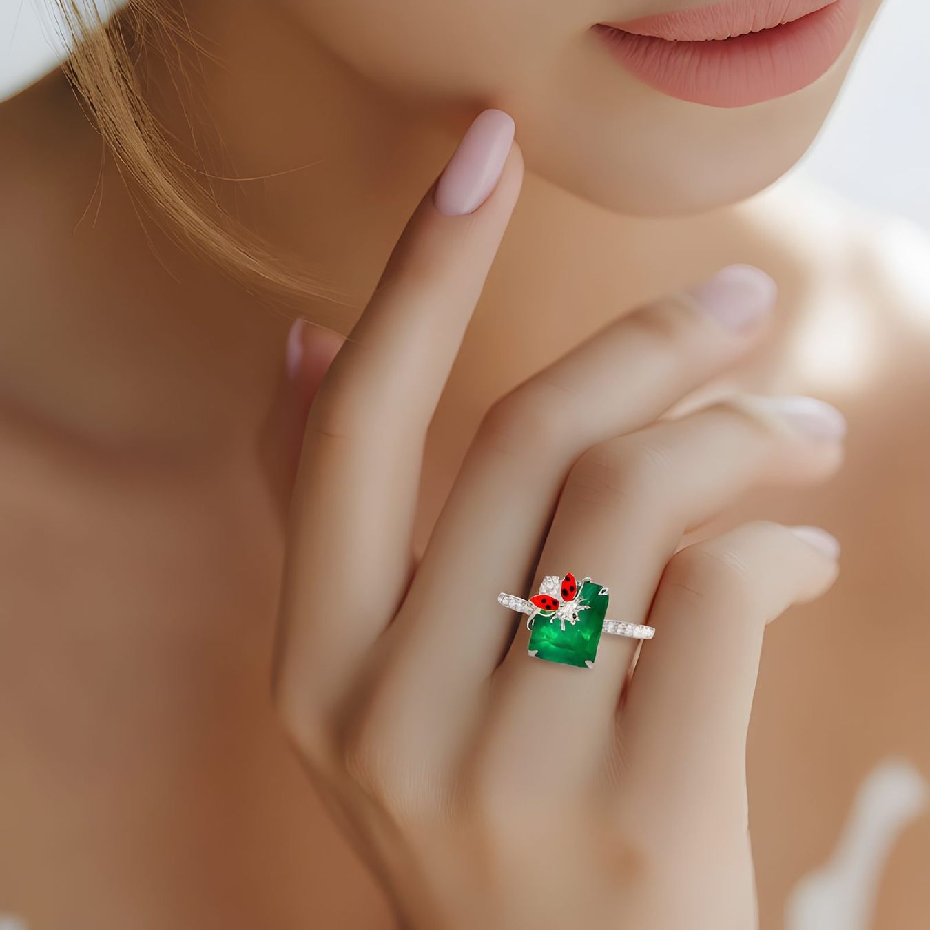 Anelli: Smaragd-Ring 14k Weissgold 3,21ct – Nuovo e nell'imballaggio originale da Illnau venduto da Juwelier_Mahler_GmbH 1