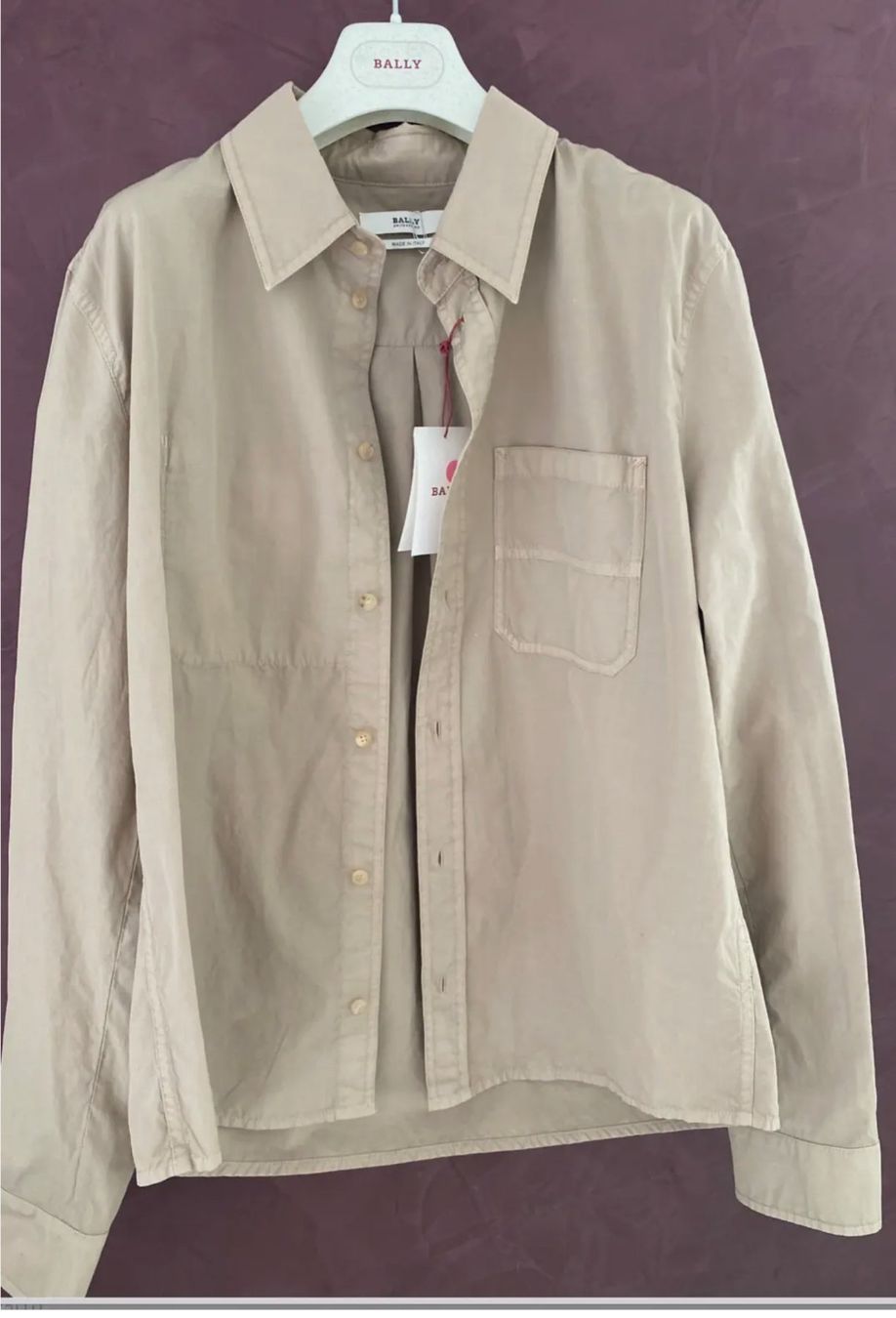 Bally Camicie: Bally Herren Hemd Khaki S – Nuovo e nell'imballaggio originale da Volketswil venduto da praxis12
