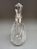 Kristall Karaffe Flasche Silbermontur 1955 800 Silber
