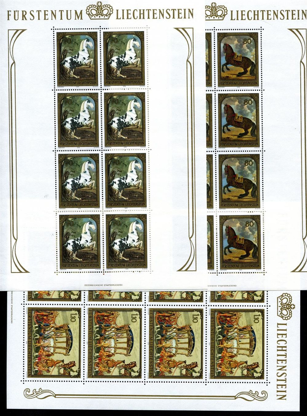 Tutti i francobolli: 1978 Gemälde Kleinbogenserie postfr. – Nuovo (secondo la descrizione) da Winterthur venduto da Kyoung