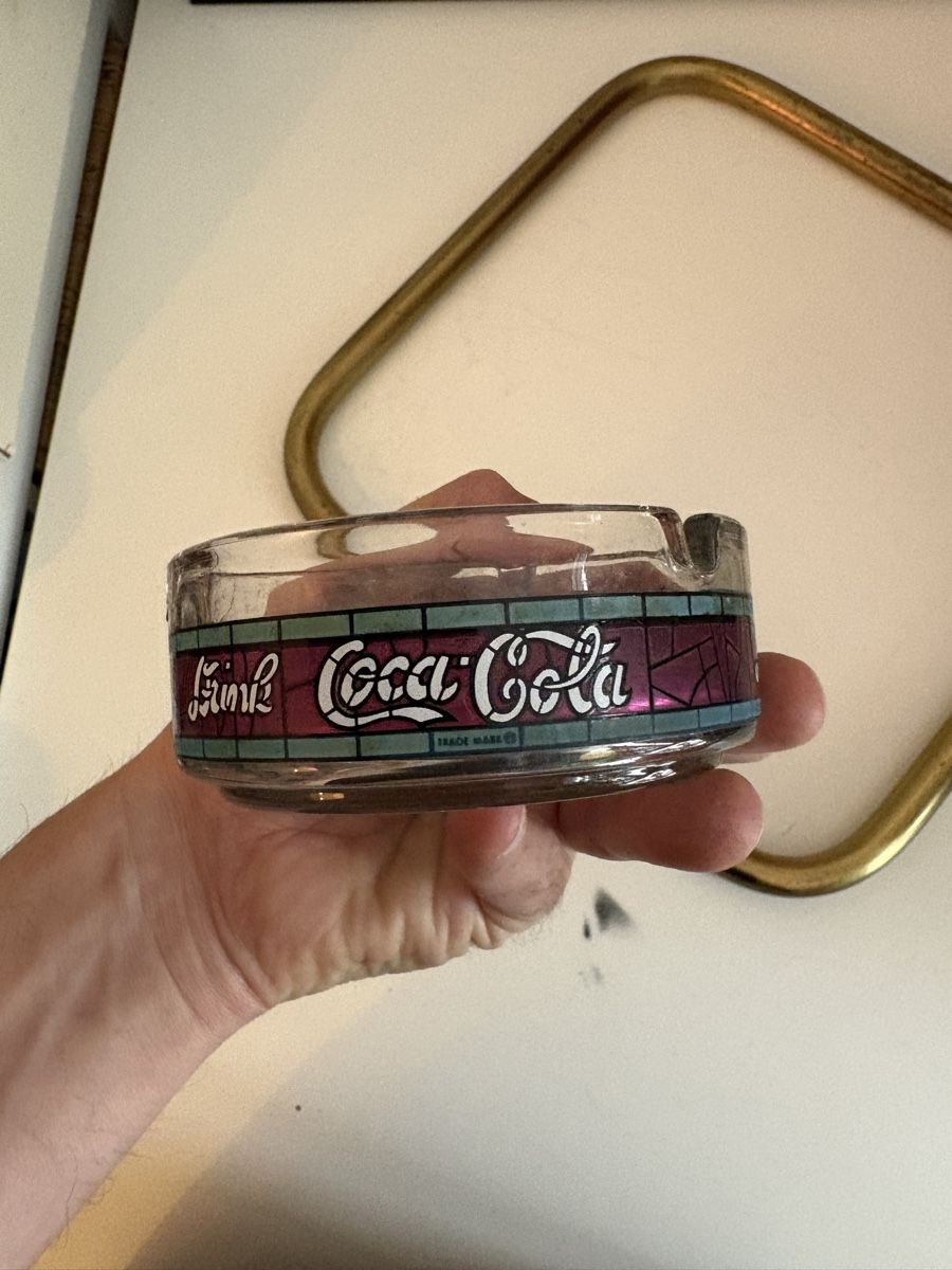Coca-Cola Portacenere: Cendrier verre Coca-Cola Vintage  – Usato da Neuchâtel venduto da sharposneaks 3