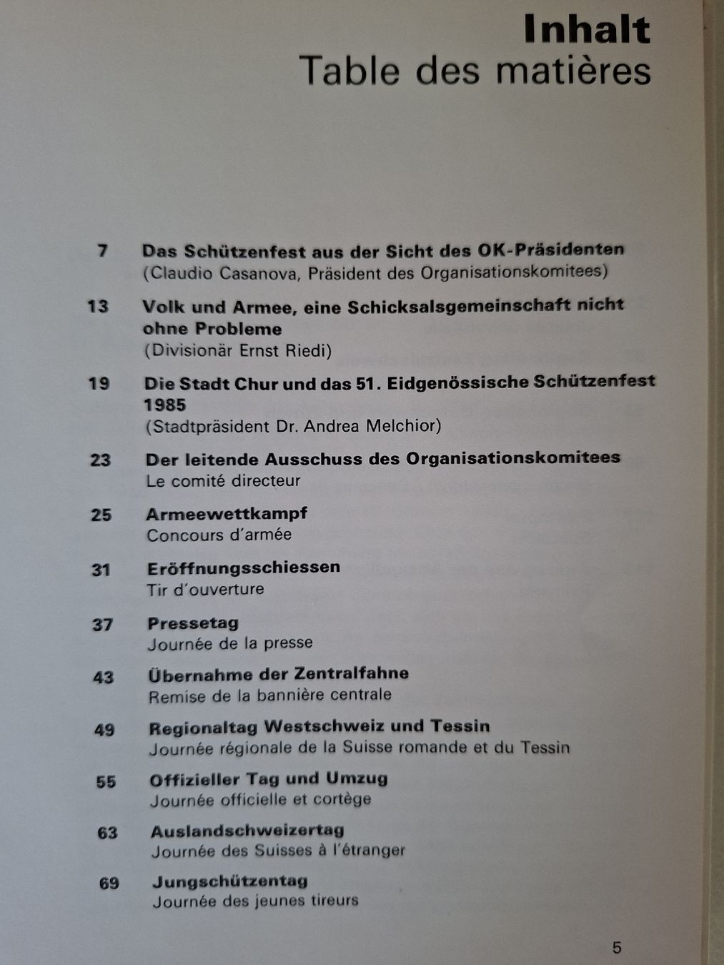 Bücher: Schützenfest Chur,  Buch,  1985 – Gebraucht aus Schwanden Sigrisw von cadieux71 1