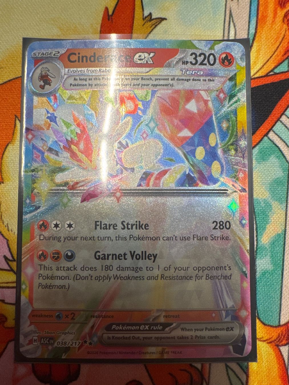 Pokémon Carte collezionabili: Cinderace ex ASC038 EN - Ascended heroes – Nuovo (secondo la descrizione) da Wil SG venduto da Prof.Eich