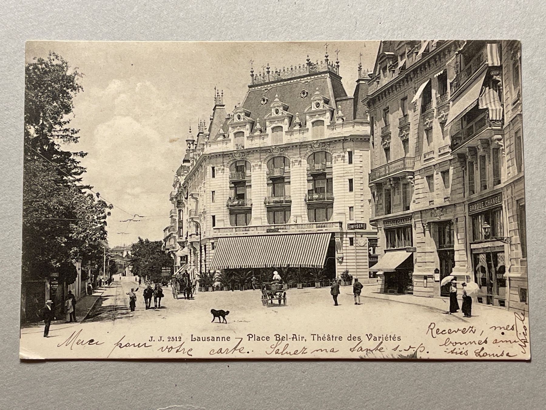 Cartoline postali: Lausanne Place Bel-Air, – Usato da Strengelbach venduto da Aschatan5
