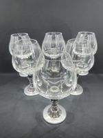 Pas-Smit Amsterdam crystal glasses, set of 6, vintage