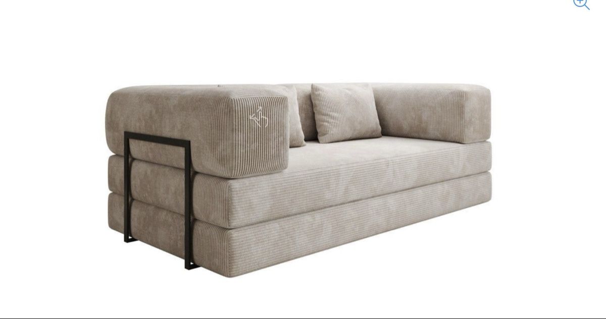 Letti: Gästebett Bett Couch Sofa beige Cord neu – Nuovo (secondo la descrizione) da Flurlingen venduto da Seekind87 1