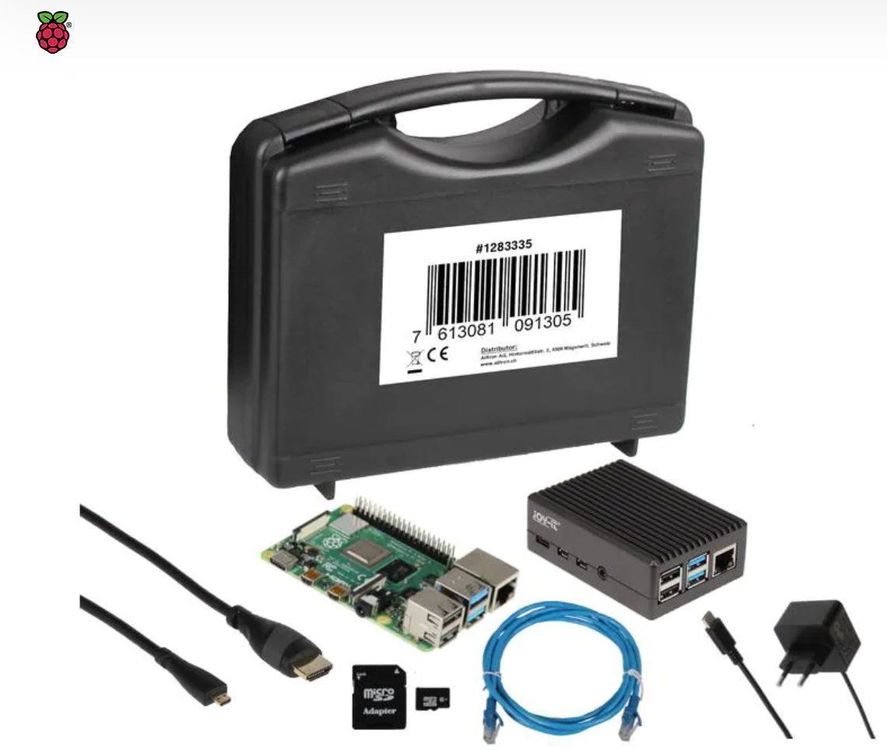 Raspberry Pi 4 Model B 4GB Desktop-Starter-Kit (32 GB) weiß