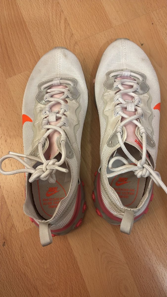 Nike Damenschuhe: Nike React Element 55 Sneaker weiss orange gebraucht – Gebraucht aus Uetikon am See von NoraSonne2013 3