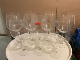 Weinkelche Weingläser 7 Stk.  25 cm hoch