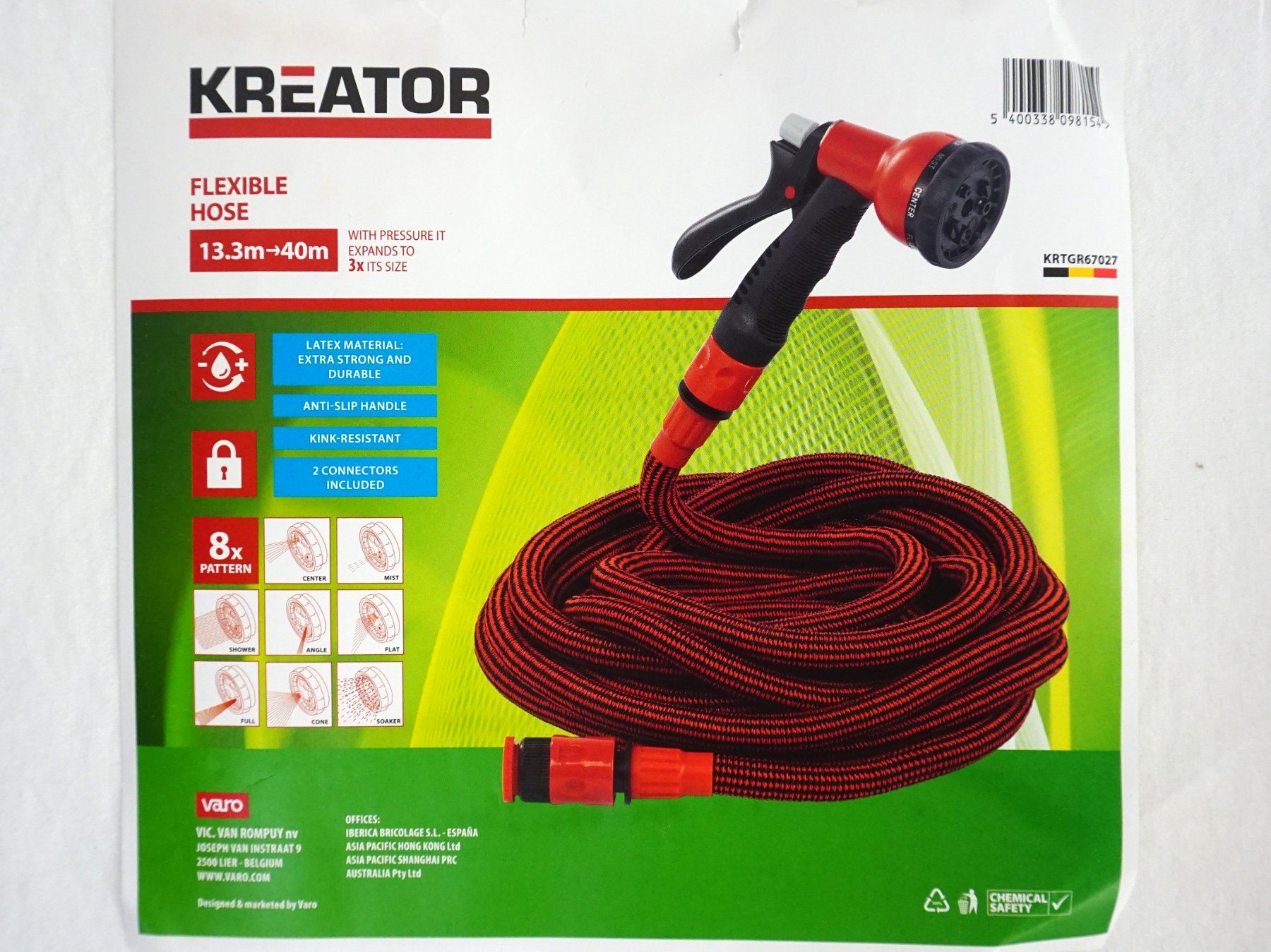 Tubi & Tubi flessibili: KREATOR Gartenschlauch mit Brause 40 m – Nuovo (secondo la descrizione) da Pratteln venduto da Restwert_Pratteln