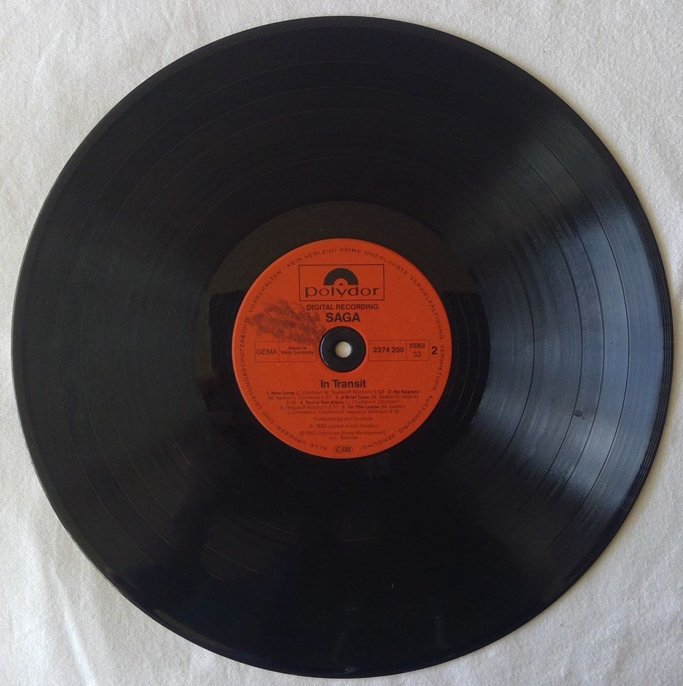 Dischi in vinile: Saga – In Transit - LP - 1982 - First Press – Usato da Uster venduto da Zardodel 3