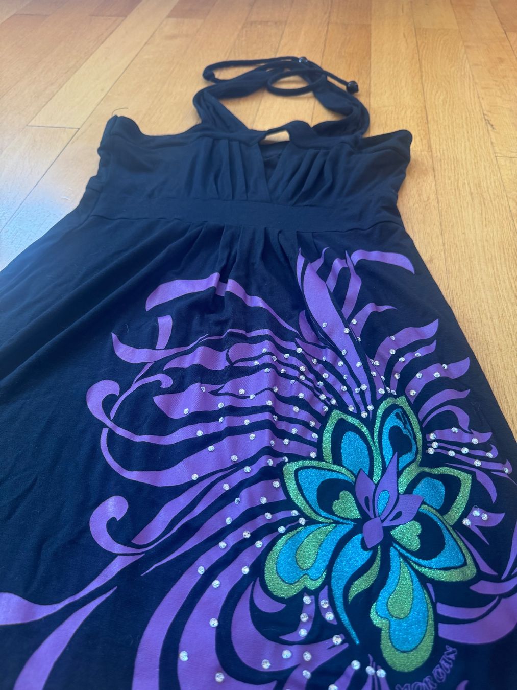 Morgan Vestiti: Kleid Schwarz Grösse S mit Blumenmuster und Steinen – Usato da Schöfflisdorf venduto da sonjastarfish 1