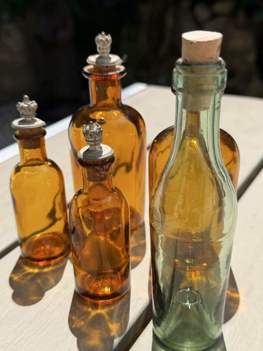 Bottiglie: 5 antike Apothekerfläschchen  – Usato da Pfäffikon ZH venduto da lenaviktoria 3