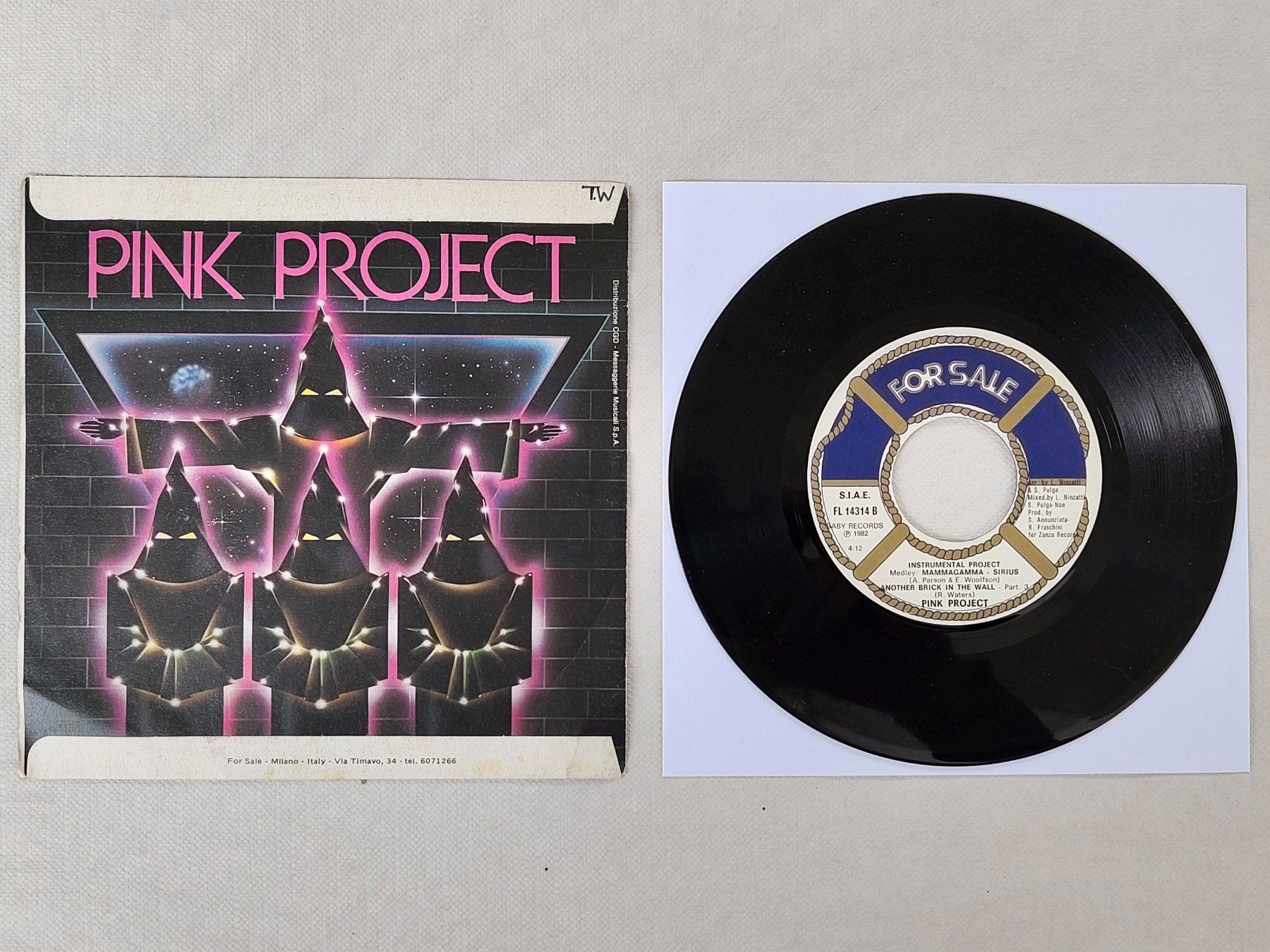 Dischi in vinile: 7" Single Pink Project: Disco Project – Usato da Hindelbank venduto da iCardologe 1
